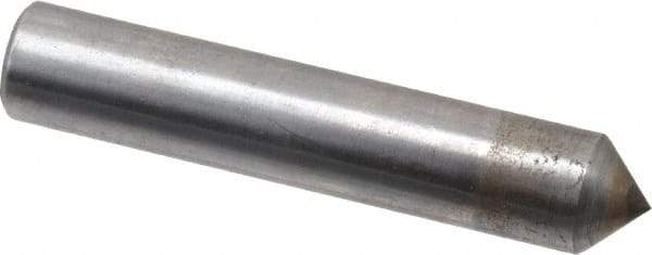 Made in USA - 1/3 Carat Single Pencil Point Diamond Dresser - 2" Long x 3/8" Shank Diam, 90° Included Angle - USA Tool & Supply