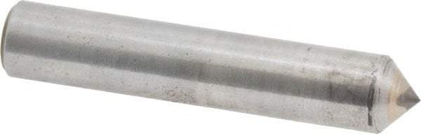 Made in USA - 1/2 Carat Single Pencil Point Diamond Dresser - 2" Long x 3/8" Shank Diam, 90° Included Angle - USA Tool & Supply