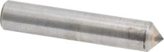 Made in USA - 1/2 Carat Single Pencil Point Diamond Dresser - 2" Long x 3/8" Shank Diam, 90° Included Angle - USA Tool & Supply