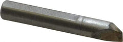 Made in USA - 0.015" Single Point Diamond Dresser - 1-9/16" Long x 1/4" Shank Diam, 40° Included Angle - USA Tool & Supply