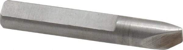 Made in USA - 0.025" Single Point Diamond Dresser - 1-9/16" Long x 1/4" Shank Diam, 40° Included Angle - USA Tool & Supply