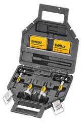 DeWALT - 1 to 5-1/2", 135° Point, Bright Finish, Carbon Steel Auger Drill Bit Set - USA Tool & Supply