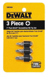 DeWALT - 3 Piece, Screwdriver Bit Set - USA Tool & Supply