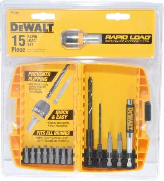 DeWALT - 15 Piece, Screwdriver Bit Set - USA Tool & Supply