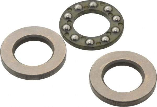 Boston Gear - 1/2" Inside x 7/8" Outside Diam, 3/8" Thick, Stainless Steel Ball Thrust Bearing - USA Tool & Supply