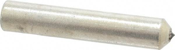 Norton - 1/2 Carat Single Point Diamond Dresser - 2" Long x 3/8" Shank Diam, 60° Included Angle - USA Tool & Supply