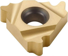Seco - 27NR Internal Right Hand 4 Round Laydown Threading Insert - Grade CP500, TiAlN/TiN Coated Carbide, 15.88mm Inscribed Circle - USA Tool & Supply