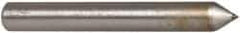 Norton - 1" Long x 1/8" Shank Diam Single Point Diamond Dresser - Convex Radius, 60° Included Angle - USA Tool & Supply