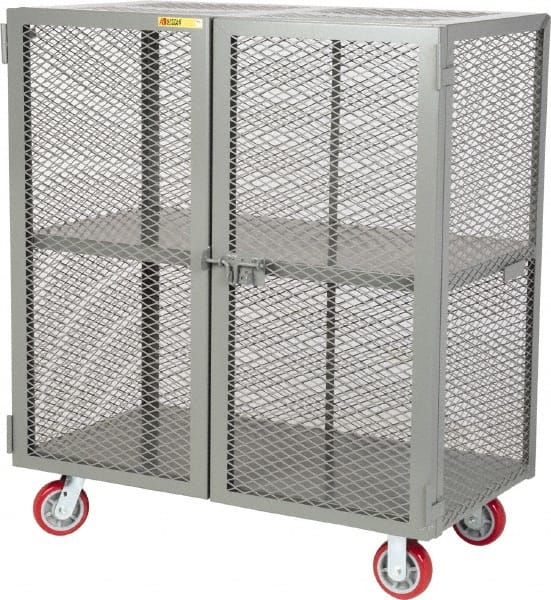 Little Giant - 2 Door, 2 Tier, Mobile Storage Locker - USA Tool & Supply