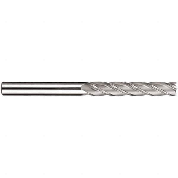 SGS - 1", 3" LOC, 1" Shank Diam, 6" OAL, 4 Flute, Solid Carbide Square End Mill - Single End, AlTiN Finish, Spiral Flute, 30° Helix, Centercutting, Right Hand Cut, Right Hand Flute, Series 1EL - USA Tool & Supply