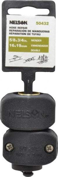 Nelson - 5/8 & 3/4 Garden Hose Fitting - Brass & Nylon - USA Tool & Supply