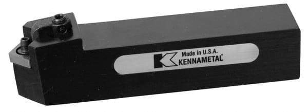 Kennametal - MCHN, Neutral Cut, 0° Lead Angle, 1" Shank Height x 1" Shank Width, Negative Rake Indexable Turning Toolholder - 5" OAL, CN..43. Insert Compatibility, Series Kenloc - USA Tool & Supply