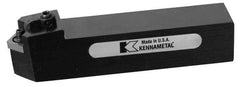 Kennametal - MCHN, Neutral Cut, 0° Lead Angle, 1" Shank Height x 1" Shank Width, Negative Rake Indexable Turning Toolholder - 5" OAL, CN..43. Insert Compatibility, Series Kenloc - USA Tool & Supply