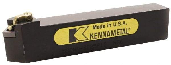 Kennametal - MSDN, Neutral Cut, 0° Lead Angle, 32mm Shank Height x 25mm Shank Width, Negative Rake Indexable Turning Toolholder - 170mm OAL, SN..1204.. Insert Compatibility, Series Kenloc - USA Tool & Supply