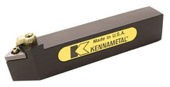 Kennametal - MTEN, Neutral Cut, 0° Lead Angle, 20mm Shank Height x 20mm Shank Width, Negative Rake Indexable Turning Toolholder - 125mm OAL, TN..1604.. Insert Compatibility, Series Kenloc - USA Tool & Supply