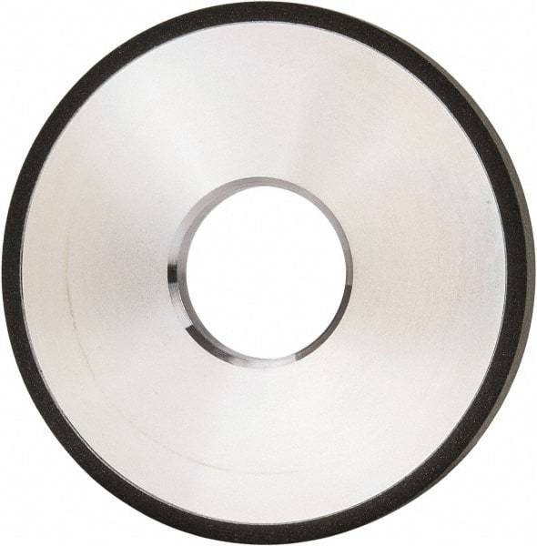 Made in USA - 4" Diam x 1-1/4" Hole x 3/8" Thick, N Hardness, 100 Grit Surface Grinding Wheel - Diamond, Type 1A1, Fine Grade - USA Tool & Supply