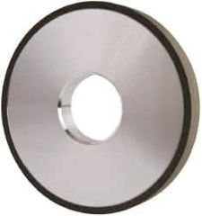 Made in USA - 4" Diam x 1-1/4" Hole x 1/2" Thick, N Hardness, 100 Grit Surface Grinding Wheel - Diamond, Type 1A1, Fine Grade - USA Tool & Supply