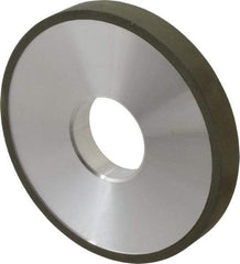 Made in USA - 4" Diam x 1-1/4" Hole x 1/2" Thick, N Hardness, 220 Grit Surface Grinding Wheel - Diamond, Type 1A1, Very Fine Grade - USA Tool & Supply