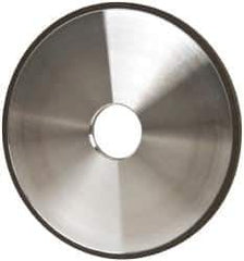 Made in USA - 6" Diam x 1-1/4" Hole x 1/4" Thick, N Hardness, 100 Grit Surface Grinding Wheel - Diamond, Type 1A1, Fine Grade - USA Tool & Supply