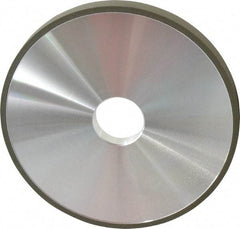 Made in USA - 6" Diam x 1-1/4" Hole x 1/2" Thick, N Hardness, 220 Grit Surface Grinding Wheel - Diamond, Type 1A1, Very Fine Grade - USA Tool & Supply