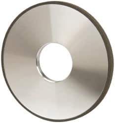 Made in USA - 4" Diam x 1-1/4" Hole x 1/4" Thick, N Hardness, 100 Grit Surface Grinding Wheel - Diamond, Type 1A1, Fine Grade - USA Tool & Supply