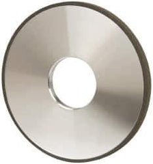 Made in USA - 4" Diam x 1-1/4" Hole x 1/4" Thick, N Hardness, 100 Grit Surface Grinding Wheel - Diamond, Type 1A1, Fine Grade - USA Tool & Supply