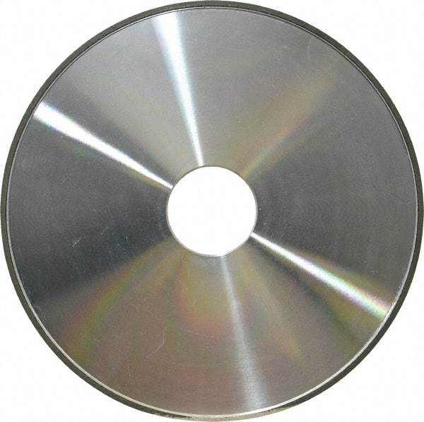 Made in USA - 6" Diam x 1-1/4" Hole x 1/8" Thick, N Hardness, 100 Grit Surface Grinding Wheel - Diamond, Type 1A1, Fine Grade - USA Tool & Supply