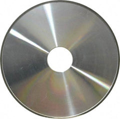 Made in USA - 6" Diam x 1-1/4" Hole x 1/8" Thick, N Hardness, 100 Grit Surface Grinding Wheel - Diamond, Type 1A1, Fine Grade - USA Tool & Supply