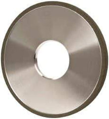 Made in USA - 4" Diam x 1-1/4" Hole x 1/4" Thick, N Hardness, 100 Grit Surface Grinding Wheel - Diamond, Type 1A1, Fine Grade - USA Tool & Supply
