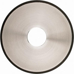 Made in USA - 5" Diam x 1-1/4" Hole x 1/8" Thick, N Hardness, 100 Grit Surface Grinding Wheel - Diamond, Type 1A1, Fine Grade - USA Tool & Supply