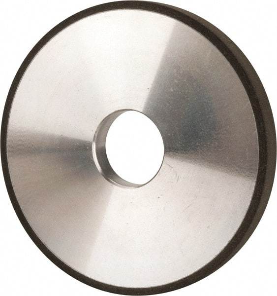 Made in USA - 5" Diam x 1-1/4" Hole x 1/2" Thick, N Hardness, 100 Grit Surface Grinding Wheel - Diamond, Type 1A1, Fine Grade - USA Tool & Supply