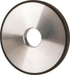 Made in USA - 5" Diam x 1-1/4" Hole x 1/2" Thick, N Hardness, 100 Grit Surface Grinding Wheel - Diamond, Type 1A1, Fine Grade - USA Tool & Supply
