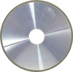 Made in USA - 6" Diam x 1-1/4" Hole x 3/16" Thick, N Hardness, 100 Grit Surface Grinding Wheel - Diamond, Type 1A1, Fine Grade - USA Tool & Supply