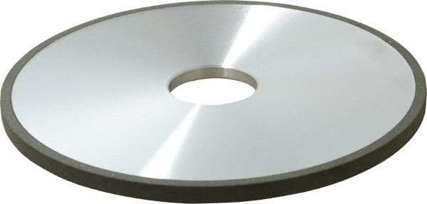 Made in USA - 6" Diam x 1-1/4" Hole x 1/4" Thick, N Hardness, 100 Grit Surface Grinding Wheel - Diamond, Type 1A1, Fine Grade - USA Tool & Supply