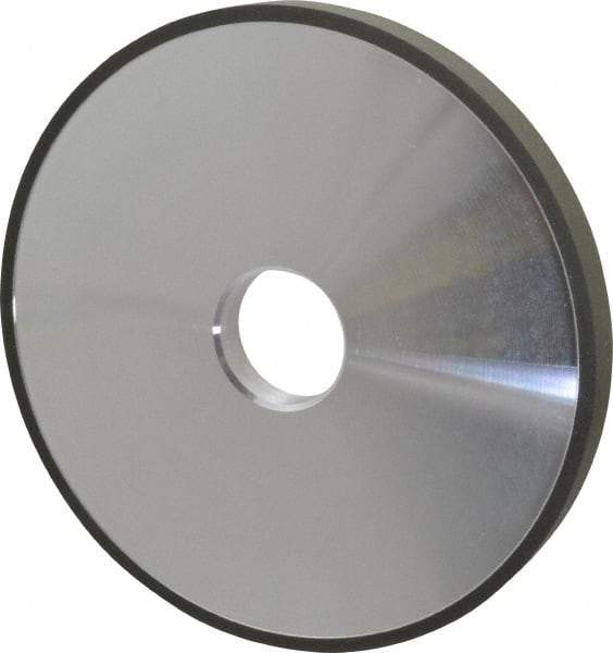 Made in USA - 6" Diam x 1-1/4" Hole x 1/2" Thick, N Hardness, 220 Grit Surface Grinding Wheel - Diamond, Type 1A1, Very Fine Grade - USA Tool & Supply