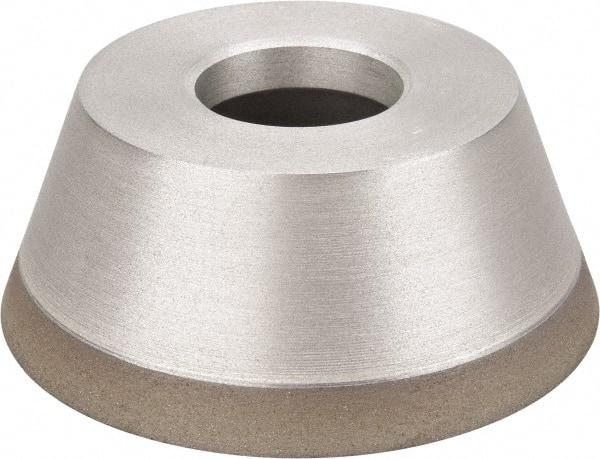 Made in USA - 3-3/4" Diam, 1-1/4" Hole Size, 1-1/2" Overall Thickness, 100 Grit, Type 11 Tool & Cutter Grinding Wheel - Fine Grade, Diamond - USA Tool & Supply