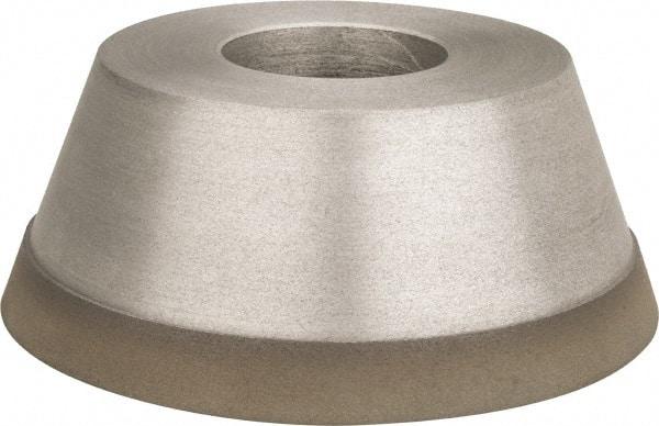 Made in USA - 3-3/4" Diam, 1-1/4" Hole Size, 1-1/2" Overall Thickness, 220 Grit, Type 11 Tool & Cutter Grinding Wheel - Very Fine Grade, Diamond - USA Tool & Supply