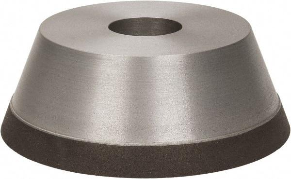 Made in USA - 5" Diam, 1-1/4" Hole Size, 1-3/4" Overall Thickness, 100 Grit, Type 11 Tool & Cutter Grinding Wheel - Fine Grade, Diamond - USA Tool & Supply