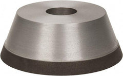 Made in USA - 5" Diam, 1-1/4" Hole Size, 1-3/4" Overall Thickness, 100 Grit, Type 11 Tool & Cutter Grinding Wheel - Fine Grade, Diamond - USA Tool & Supply
