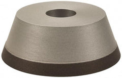 Made in USA - 5" Diam, 1-1/4" Hole Size, 1-3/4" Overall Thickness, 150 Grit, Type 11 Tool & Cutter Grinding Wheel - Very Fine Grade, Diamond - USA Tool & Supply