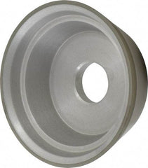 Made in USA - 5" Diam, 1-1/4" Hole Size, 1-3/4" Overall Thickness, 220 Grit, Type 11 Tool & Cutter Grinding Wheel - Very Fine Grade, Diamond - USA Tool & Supply