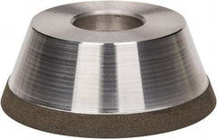 Made in USA - 3-3/4" Diam, 1-1/4" Hole Size, 1-1/2" Overall Thickness, 100 Grit, Type 11 Tool & Cutter Grinding Wheel - Fine Grade, Diamond - USA Tool & Supply