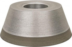 Made in USA - 3-3/4" Diam, 1-1/4" Hole Size, 1-1/2" Overall Thickness, 150 Grit, Type 11 Tool & Cutter Grinding Wheel - Very Fine Grade, Diamond - USA Tool & Supply