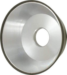 Made in USA - 5" Diam, 1-1/4" Hole Size, 1-3/4" Overall Thickness, 150 Grit, Type 11 Tool & Cutter Grinding Wheel - Very Fine Grade, Diamond - USA Tool & Supply