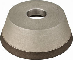 Made in USA - 5" Diam, 1-1/4" Hole Size, 1-3/4" Overall Thickness, 220 Grit, Type 11 Tool & Cutter Grinding Wheel - Very Fine Grade, Diamond - USA Tool & Supply