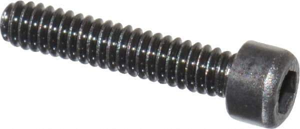 Value Collection - #0-80 UNF Hex Socket Drive, Socket Cap Screw - Alloy Steel, Black Oxide Finish, Fully Threaded, 5/16" Length Under Head - USA Tool & Supply