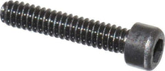Value Collection - #0-80 UNF Hex Socket Drive, Socket Cap Screw - Alloy Steel, Black Oxide Finish, Fully Threaded, 5/16" Length Under Head - USA Tool & Supply