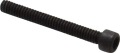 Value Collection - #0-80 UNF Hex Socket Drive, Socket Cap Screw - Alloy Steel, Black Oxide Finish, Fully Threaded, 1/2" Length Under Head - USA Tool & Supply