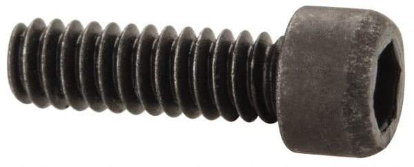 Value Collection - #1-64 UNC Hex Socket Drive, Socket Cap Screw - Alloy Steel, Black Oxide Finish, Fully Threaded, 1/4" Length Under Head - USA Tool & Supply