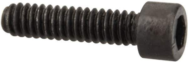 Value Collection - #1-64 UNC Hex Socket Drive, Socket Cap Screw - Alloy Steel, Black Oxide Finish, Fully Threaded, 5/16" Length Under Head - USA Tool & Supply